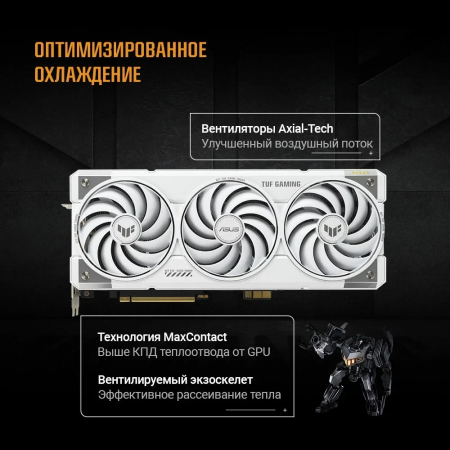 Видеокарта TUF-RTX5070TI-O16G-BTFWHITE, фото , изображение 16