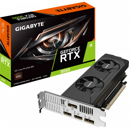 Видеокарта Gigabyte GV-N3050OC-6GL NVIDIA GeForce RTX 3050 6Gb 128bit PCI-E 4.0 GDDR6 1822/14000 HDMIx2 DPx2 HDCP Ret, фото , изображение 7