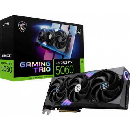 Видеокарта MSI PCI-E 5.0 RTX 5060 8G GAMING TRIO OC NVIDIA GeForce RTX 5060 8Gb 128bit GDDR7 2625/28000 HDMIx1 DPx3 HDCP Ret, фото , изображение 6