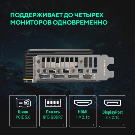 Видеокарта Asus PCI-E 5.0 PRIME-RTX5060-O8G NVIDIA GeForce RTX 5060 8Gb 128bit GDDR7 2565/28000 HDMIx1 DPx3 HDCP Ret, фото , изображение 15