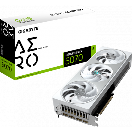 Видеокарта Gigabyte PCI-E 5.0 GV-N5070AERO OC-12GD 1.0 NVIDIA GeForce RTX 5070 12Gb 192bit GDDR7 2625/28000 HDMIx1 DPx3 HDCP Ret, фото , изображение 10
