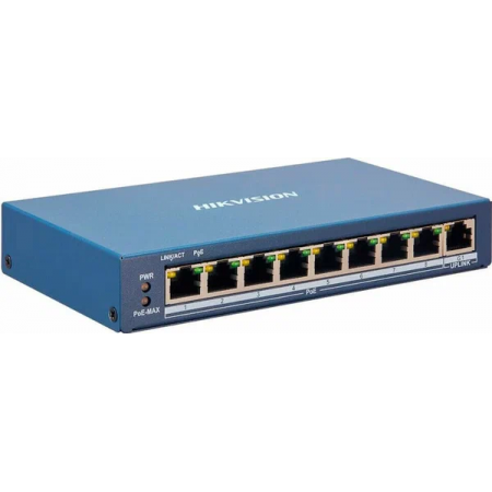 Коммутатор Hikvision DS-3E1309P-EI 8x100Mb 1G 8PoE+ 110W управляемый, фото  Коммутатор Hikvision DS-3E1309P-EI 8x100Mb 1G 8PoE+ 110W управляемый, фото