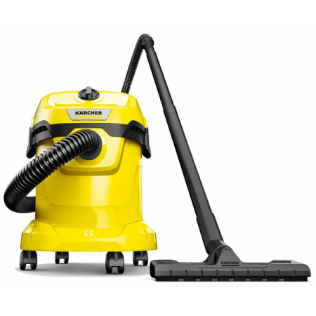 Строительный пылесос Karcher WD 2 Plus V-12/4/18 1000Вт (уборка: сухая/сбор воды) желтый, фото , изображение 2 Строительный пылесос Karcher WD 2 Plus V-12/4/18 1000Вт (уборка: сухая/сбор воды) желтый, фото , изображение 2