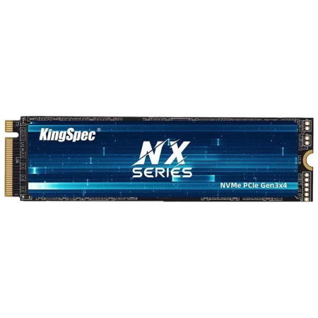 Твердотельный накопитель Kingspec SSD NX-128 2280, 128GB, M.2(22x80mm), NVMe, PCIe 3.0 x4, 3D TLC, R/W 2200/800MB/s, IOPs 380 000/320 000, TBW 125, DWPD 0.89 (3 года), фото 