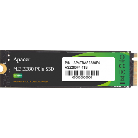 Твердотельный накопитель SSD Apacer M.2 2280 4TB AS2280F4 Client SSD AP4TBAS2280F4-1 Standard(Single), фото , изображение 3