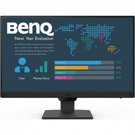 Монитор 23.8 BenQ BL2490 IPS 1920x1080, 100 Гц, 5 мс, 16:9, 250 кд/м2, 2xHDMI, 1xDP, выход на наушники, черный, фото 