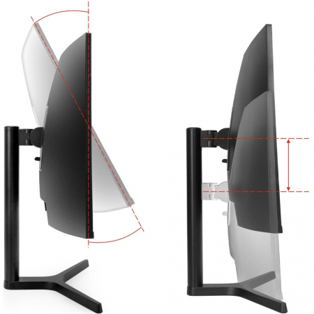 Монитор изогнутый игровой 165 Гц 34 ExeGate Combat EC3400TA (VA Curved R1800 LED Grade A+, UltraWide QHD 3440x1440@165Гц, 21:9, 300cd/m2, 4000:1, 178°/178°, 1ms, 2xHDMI2.0, 2xDisplayPort, audio-out, RGB-подсветка, Flicker-free, FreeSync, Low Blue Light, к, фото , изображение 4