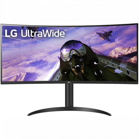 Монитор LG 34" UltraWide 34WP65C-B черный VA LED 21:9 HDMI M/M матовая HAS 300cd 178гр/178гр 3440x1440 160Hz FreeSync DP UW 7.7кг, фото 