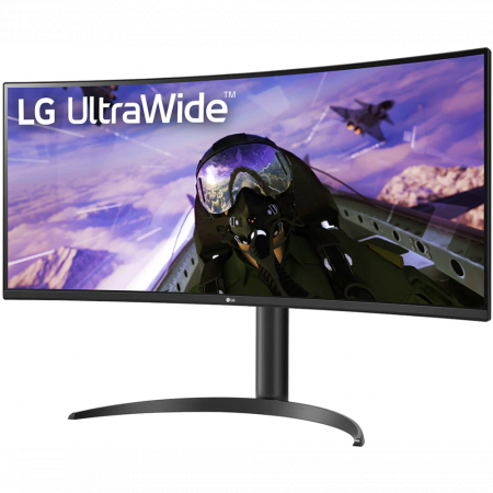 Монитор LG 34" UltraWide 34WP65C-B черный VA LED 21:9 HDMI M/M матовая HAS 300cd 178гр/178гр 3440x1440 160Hz FreeSync DP UW 7.7кг, фото , изображение 2