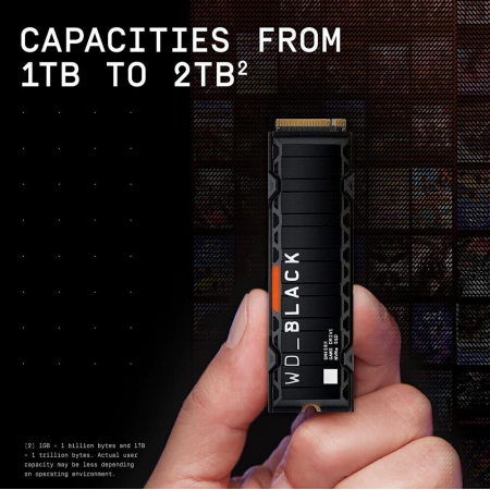 SSD WD WD_BLACK SN850X 1Tb WDS100T2XHE, фото , изображение 6