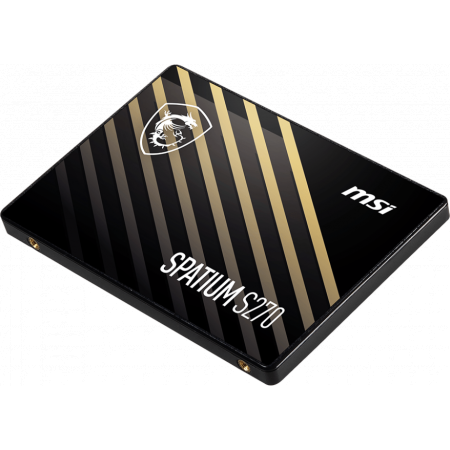 MSI SSD SPATIUM S270, 240GB, 2.5" 7mm, SATA3, 3D TLC, R/W 500/400, IOPs 50 000/80 000, TBW 110, DWPD 0.25 (5 лет), фото , изображение 2