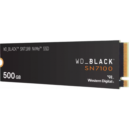Твердотельный накопитель Western Digital Black SSD SN7100 M2.2280 PCIe 4.0 500Gb, 6800MBs/5000MBs, TBW 300, WDS500G4X0E, 1 year, фото 