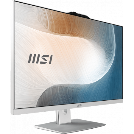 Моноблок MSI Modern AM272P 1M-678XRU 27 Full HD Core 7 150U (1.8) 16Gb SSD512Gb Graphics noOS GbitEth WiFi BT 120W клавиатура мышь Cam белый 1920x1080, фото , изображение 2