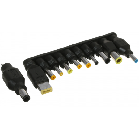 Блок питания Buro BUM-1187H90 ручной 90W 12V-24V 11-connectors от бытовой электросети LED индикатор, фото , изображение 2