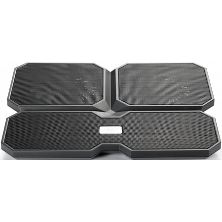 Охлаждающая подставка для ноутбука Deepcool MULTI CORE X6 15.6 380x295x24mm 24dB 2xUSB 900g Fan-control Black, фото , изображение 2