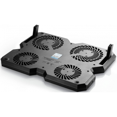 Охлаждающая подставка для ноутбука Deepcool MULTI CORE X6 15.6 380x295x24mm 24dB 2xUSB 900g Fan-control Black, фото , изображение 5