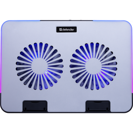 Подставка для ноутбука Defender NS-519 15.6", 2 вентилятора, RGB, металл., фото , изображение 6