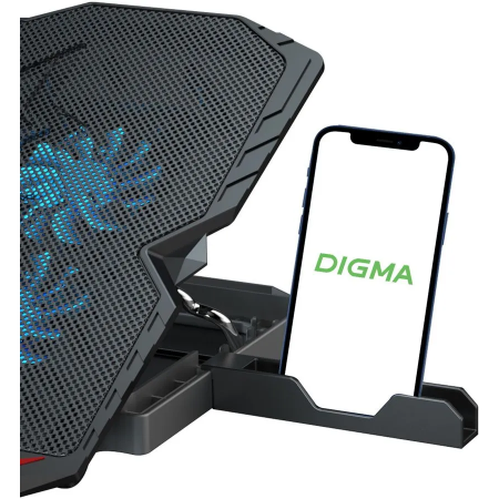 Подставка для ноутбука Digma D-NCP150-2 15.6360x260x27мм 38дБ 2xUSB 2x 120ммFAN 650г металл/пластик черный, фото , изображение 2