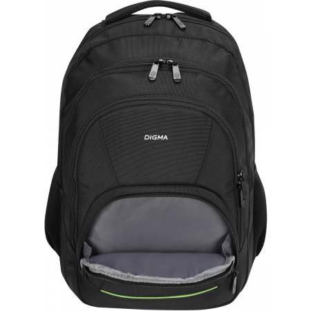 Рюкзак для ноутбука 15.6" Digma Stash S1 черный полиэстер (DGBP15S1BK), фото , изображение 6