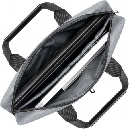 Сумка Exegate Office F1590 Grey, серая, полиэстер, для ноутбуков до 15.6, фото , изображение 3