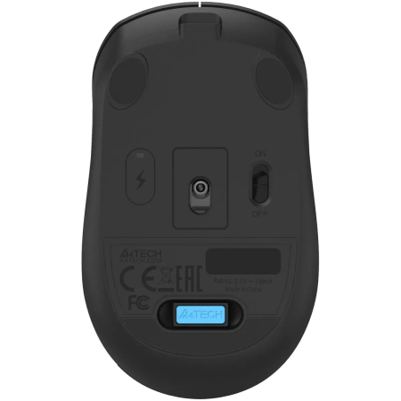 Мышь A4Tech Fstyler FG15C Air2 черный оптическая 1200dpi беспров. USB для ноутбука 3but (FG15C AIR2 BLACK), фото , изображение 4