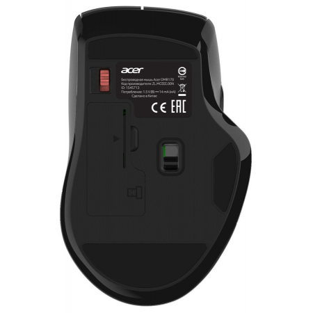 Мышь Acer OMR170 черный оптическая (1600dpi) беспроводная BT/Radio USB (6but), фото , изображение 6