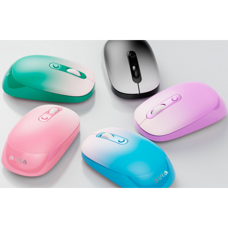 Мышь беспроводная AULA AM207 Green, фото , изображение 3