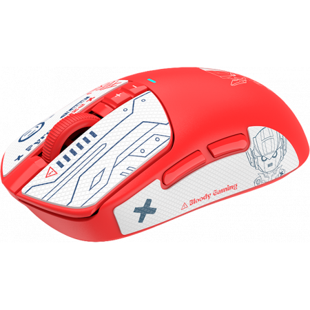 Мышь A4Tech Bloody R72 Pro красный/белый/рисунок оптическая 26000dpi беспров. USB-C 7but (R72 PRO PYRO BLAZE), фото , изображение 4