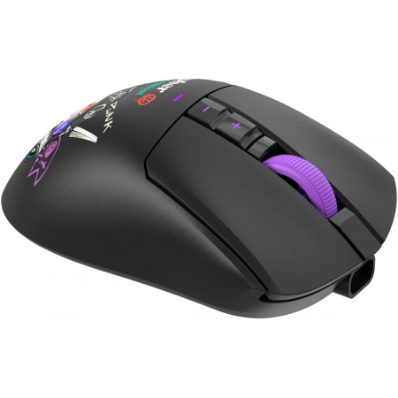 Мышь A4Tech Bloody R73 Pro черный/рисунок оптическая 26000dpi беспров. USB-C 7but (R73 PRO CYPHER GHOST), фото , изображение 2