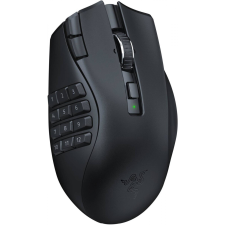Мышь беспроводная Razer Naga V2 HyperSpeed (RZ01-03600100-R3G1) чёрный, фото , изображение 2