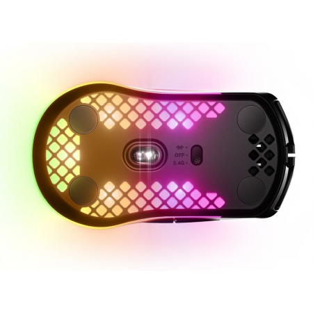 Мышь беспроводная SteelSeries Aerox 3 Wireless 2022 Edition Onyx (62612) чёрный, фото , изображение 4