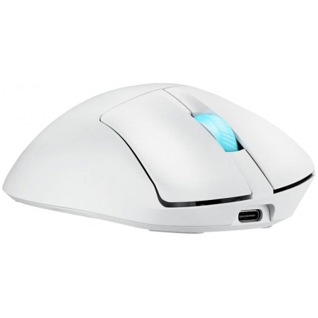 Мышь ASUS ROG KERIS II ORIGIN, 54g, Wired, 2.4GHz RF, Bluetooth 5.1, 42K DPI sensor, 5 Programmable Buttons, White, фото , изображение 3
