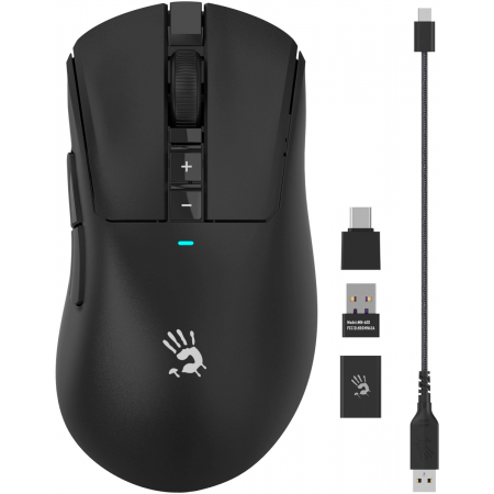 Мышь A4Tech Bloody R73 Ultra черный оптическая 20000dpi беспров. USB-C 7but (R73 ULTRA BLACK), фото , изображение 11