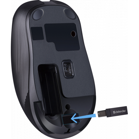 Мышь беспроводная Defender Gassa MM-105 (52104) серый, фото , изображение 5