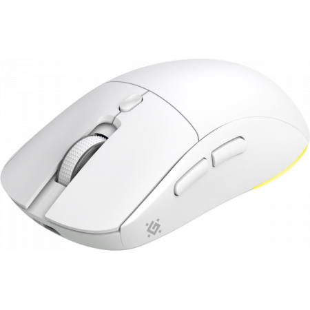 Мышь беспроводная Defender Bluetooth/2.4G/провод. игровая 6кн. 7200dpi RGB белый Stone GM-551 52554, фото , изображение 3