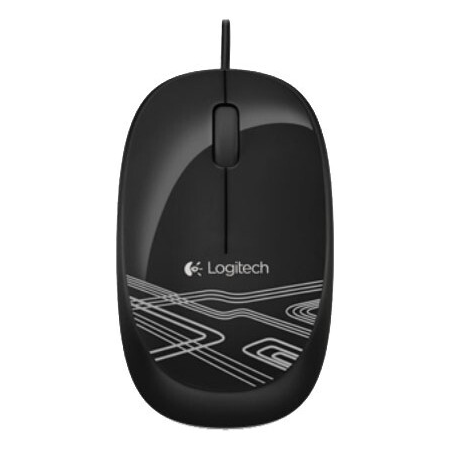 Мышь Logitech Optical Mouse B100 Black USB, фото 