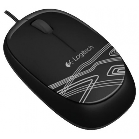 Мышь Logitech Optical Mouse B100 Black USB, фото , изображение 2