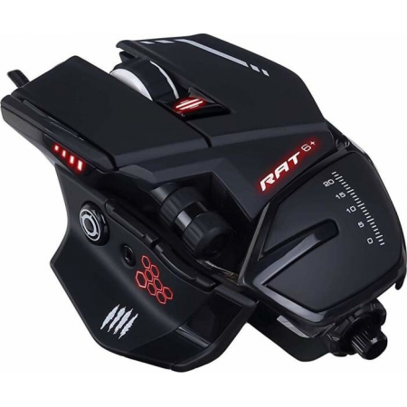 Мышь проводная Mad Catz R.A.T. 6+ черный, 12000 dpi, USB, кнопки - 11, фото 
