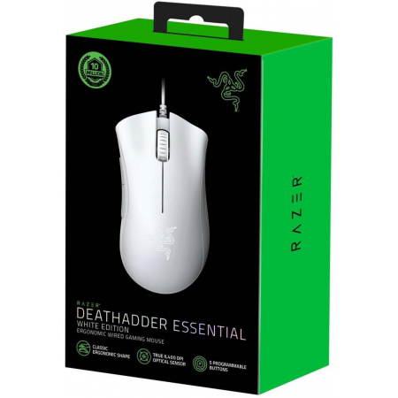 Игровая мышь Razer DeathAdder Essential - White Ed. Razer DeathAdder Essential - White Ed. Gaming Mouse, фото , изображение 4