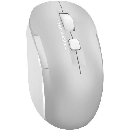 Мышь беспроводная A4Tech Fstyler FB26CS Air2 серебристый/белый, 2000 dpi, радиоканал, Bluetooth, USB, кнопки - 4, фото , изображение 2