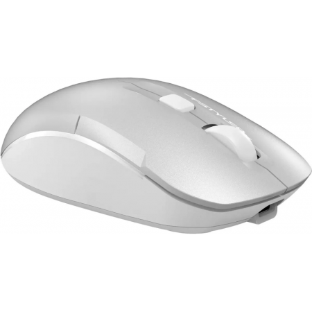 Мышь беспроводная A4Tech Fstyler FB26CS Air2 серебристый/белый, 2000 dpi, радиоканал, Bluetooth, USB, кнопки - 4, фото , изображение 3