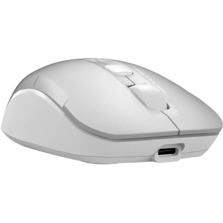Мышь беспроводная A4Tech Fstyler FB26CS Air2 серебристый/белый, 2000 dpi, радиоканал, Bluetooth, USB, кнопки - 4, фото , изображение 5