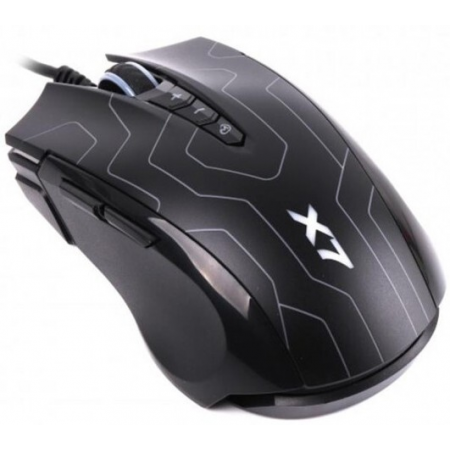Мышь проводная A4Tech X89 Maze черный, 2400 dpi, USB, кнопки - 8, фото , изображение 2