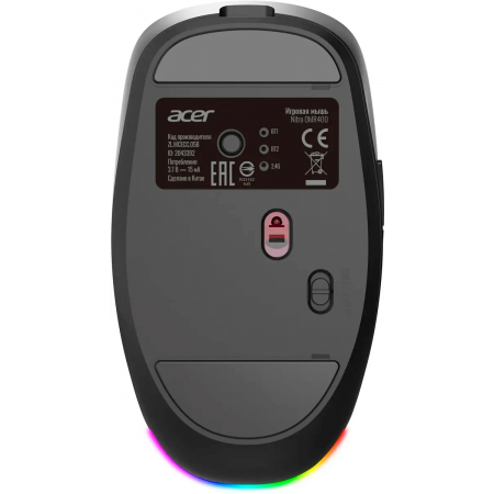 Мышь Acer Nitro OMR400 черный оптическая 3200dpi silent беспров. BT/Radio USB 6but (ZL.MCECC.05B), фото , изображение 4
