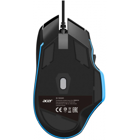 Мышь проводная Acer OMW123 (ZL.MCEEE.00X) Чёрный, фото , изображение 5