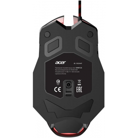 Мышь проводная Acer OMW125 (ZL.MCEEE.00Z) Чёрный, фото , изображение 7