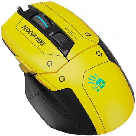 Мышь проводная A4Tech Bloody W70 Max Punk желтый, фото , изображение 2