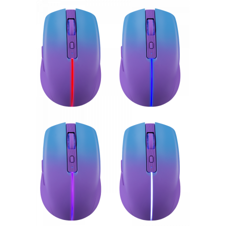 Мышь беспроводная Defender Mystery MM-301 фиолетовый, 1600 dpi, радиоканал, Bluetooth, USB, кнопки, фото , изображение 4