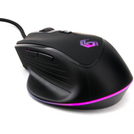 Мышь игровая Gembird MG-570, USB, черный, 7 кн, 3200 DPI, 6 реж.подсв., кабель ткан 1.8м, фото , изображение 4