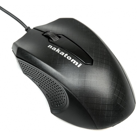Проводная оптическая мышь Nakatomi MON-07U черный, фото 